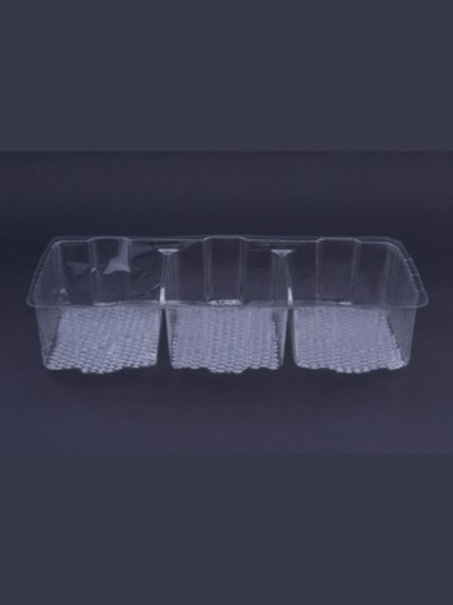3-compartment packaging bakery items