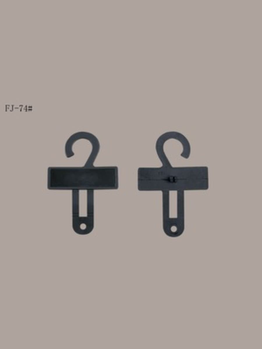 Black plastic footwear or pouch hanger