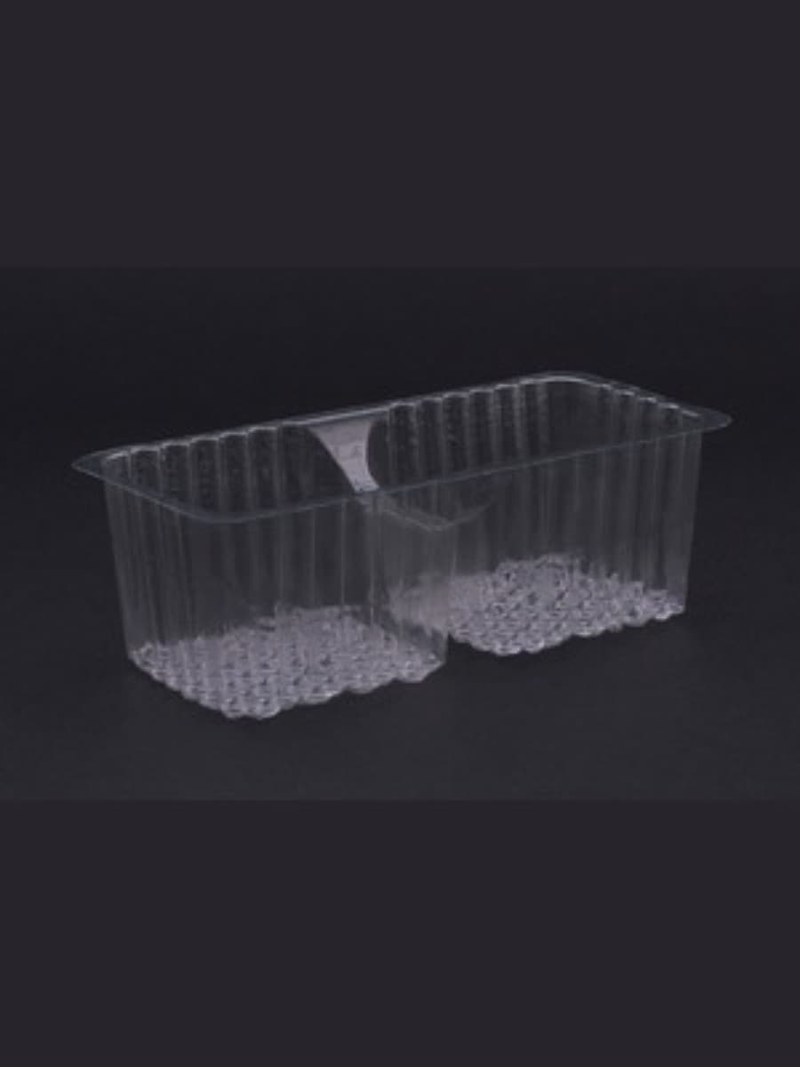 2-compartment biscuite plastic tray 2