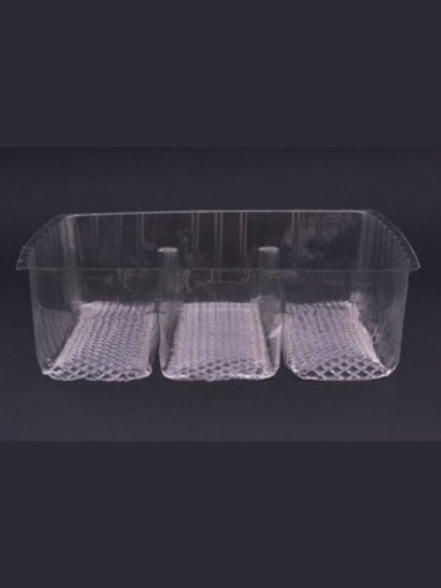 3 Compartment Disposable PET Biscuit Tray 3