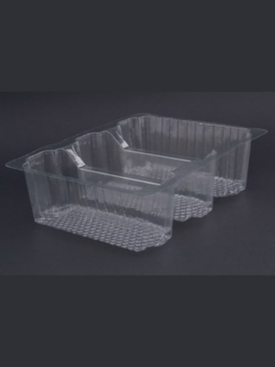 3-compartment plastic tray 2