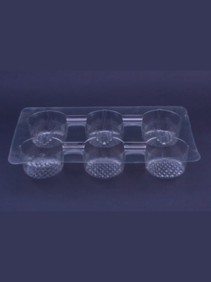 multi-compartment plastic biscuite packaging tray