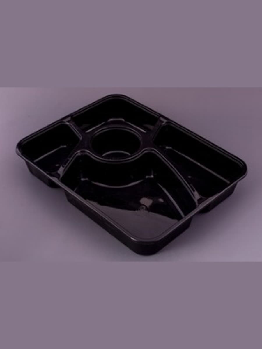 Container PP02-TP 5 CHEMBER BIG (BLACK) 4