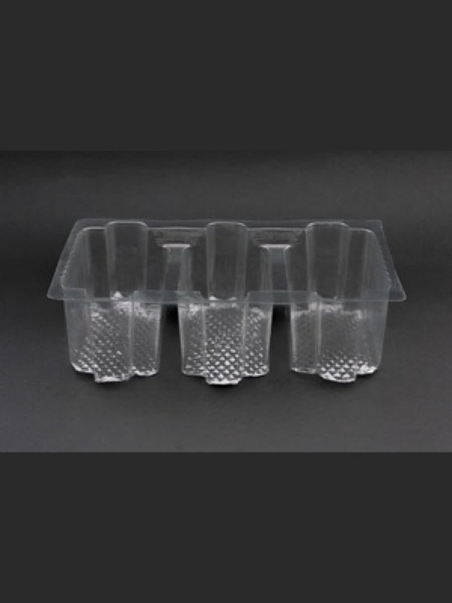 3 compartment disposable biscuit and cake slice tray