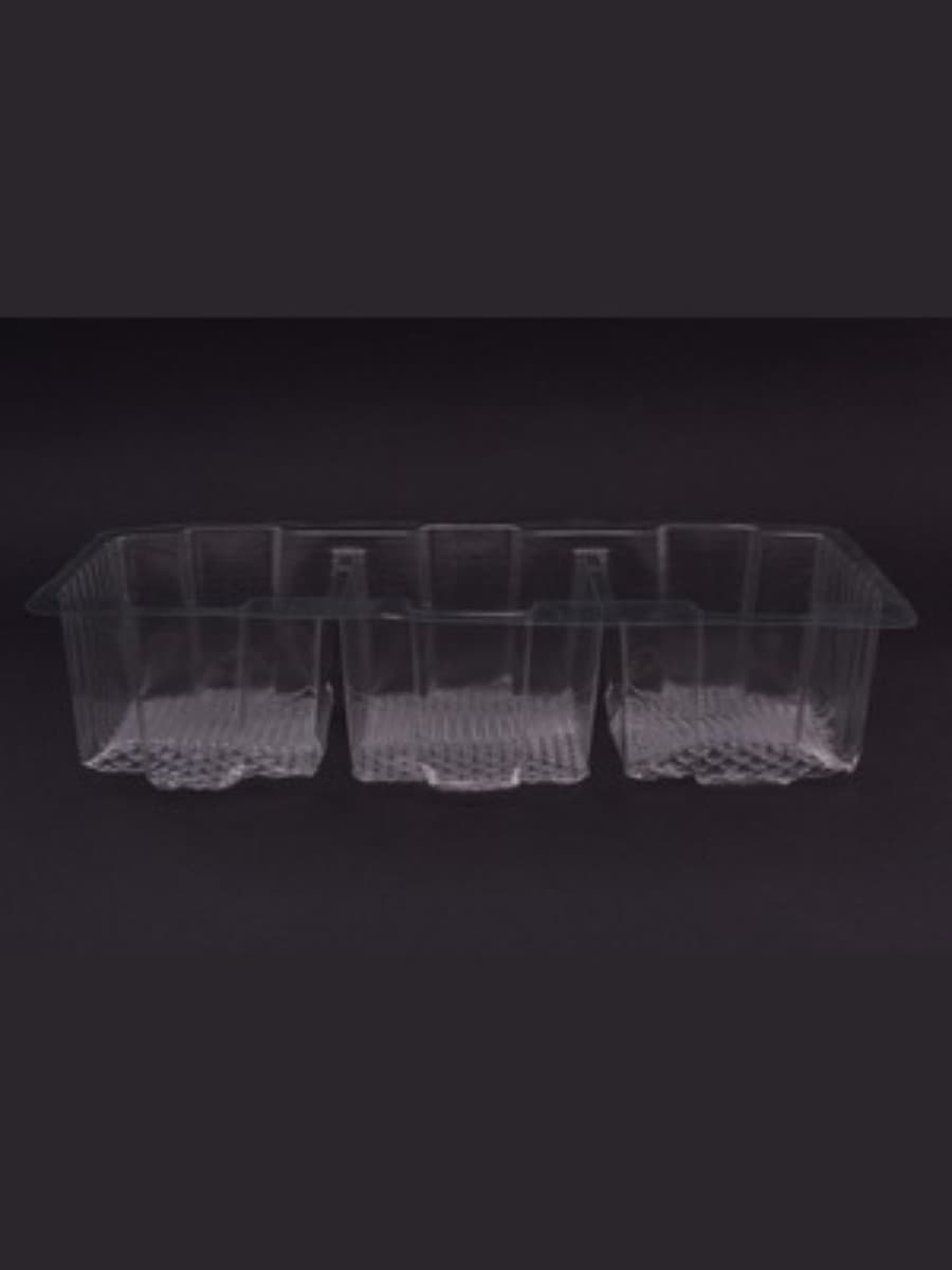 Three Compartmet biscuite packaging tray