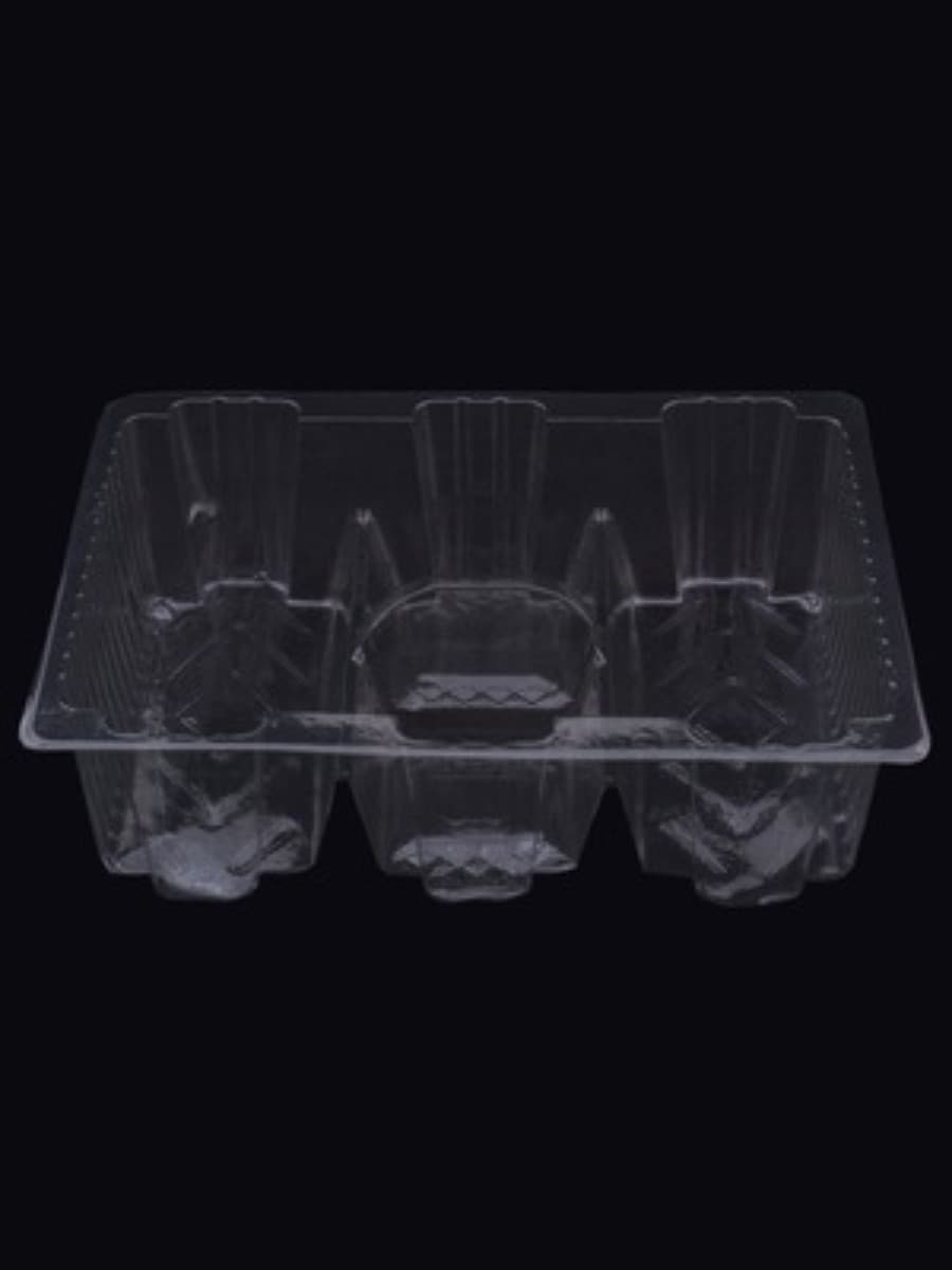 3 compartment cake tray