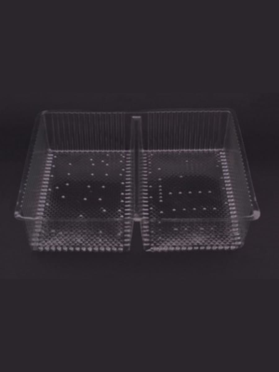 wo-compartment disposable food tray 5